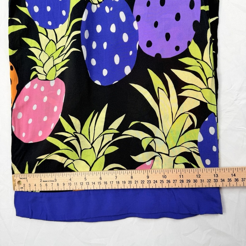 Beauty Sleep Social Women's SZ-L Cropped Pineapple Print Lounge Pants 100% Rayon - Picture 8 of 16